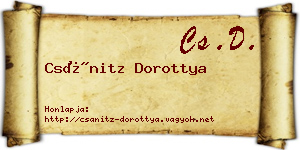 Csánitz Dorottya névjegykártya