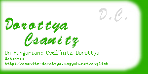 dorottya csanitz business card